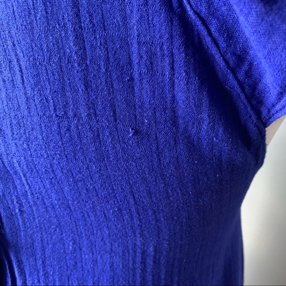 Girl's Du Pareil au même Blue "Mintrobe" Cap Sleeve Shift Dress - Picture 9 of 10